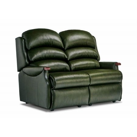 Sherborne - Malham Standard Leather Fixed 2 Seater Settee