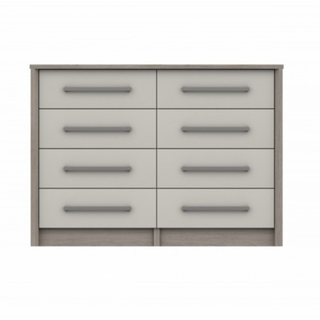 Sturtons - Burley 4 Drawer Double Chest White Grey