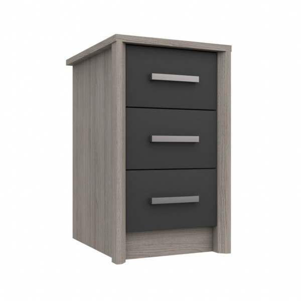 Sturtons - Burley 3 Drawer Bedside