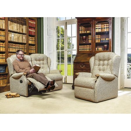 Sherborne - Lynton Knuckle Standard Reclining Settee and Fixed Chair