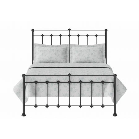 Sturtons - Edwardian Metal Bedstead in Satin Black 150cm
