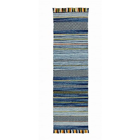 Oriental Weavers - Kelim Stripe Blue Runner