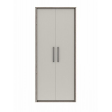 Sturtons - Burley 2 Door Robe Tall White Grey