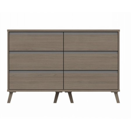 Sturtons - Ashurst 3 Drawer Double Chest Grey