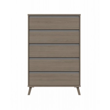 Sturtons - Ashurst 5 Drawer Chest Grey